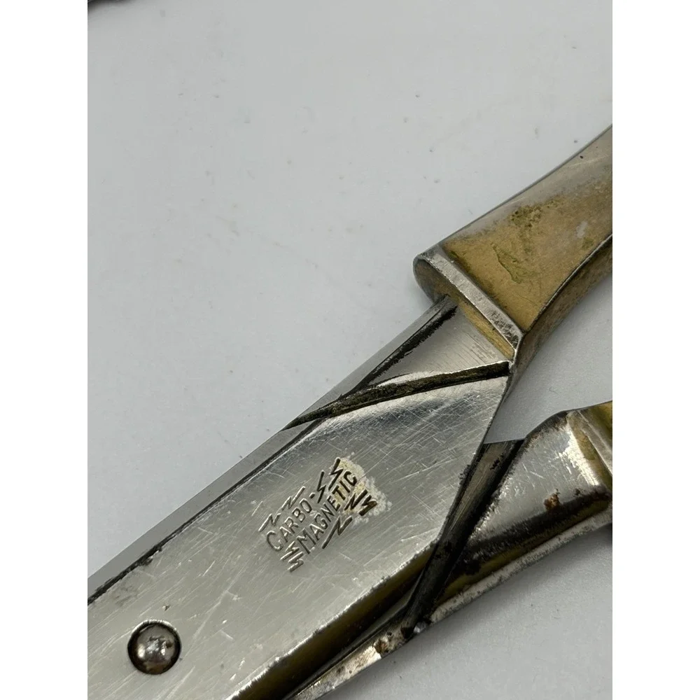 Vintage Griffon Germany Metal Scissors Letter Opener Desk Set Engraved Victorian